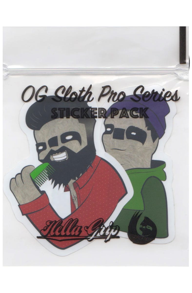Hella Grip OG Sloth Pro Series Sticker Pack V2