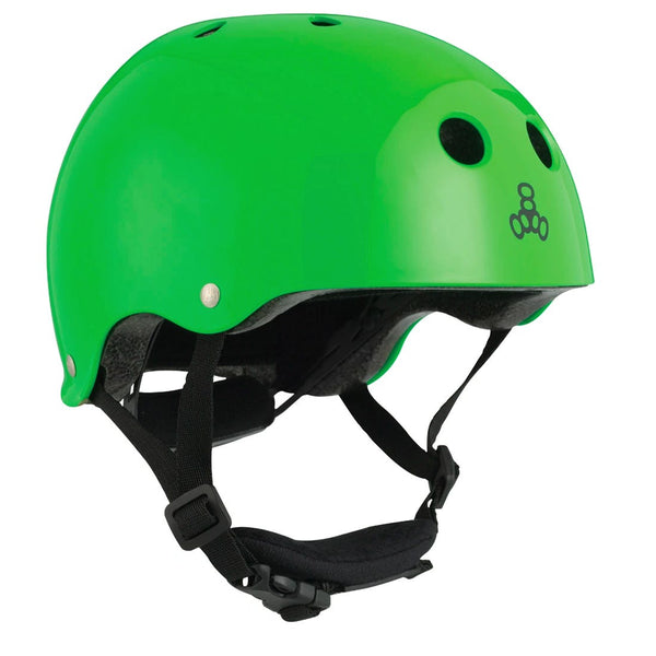 Triple Eight Lil 8 Neon Green Glossy Helmet
