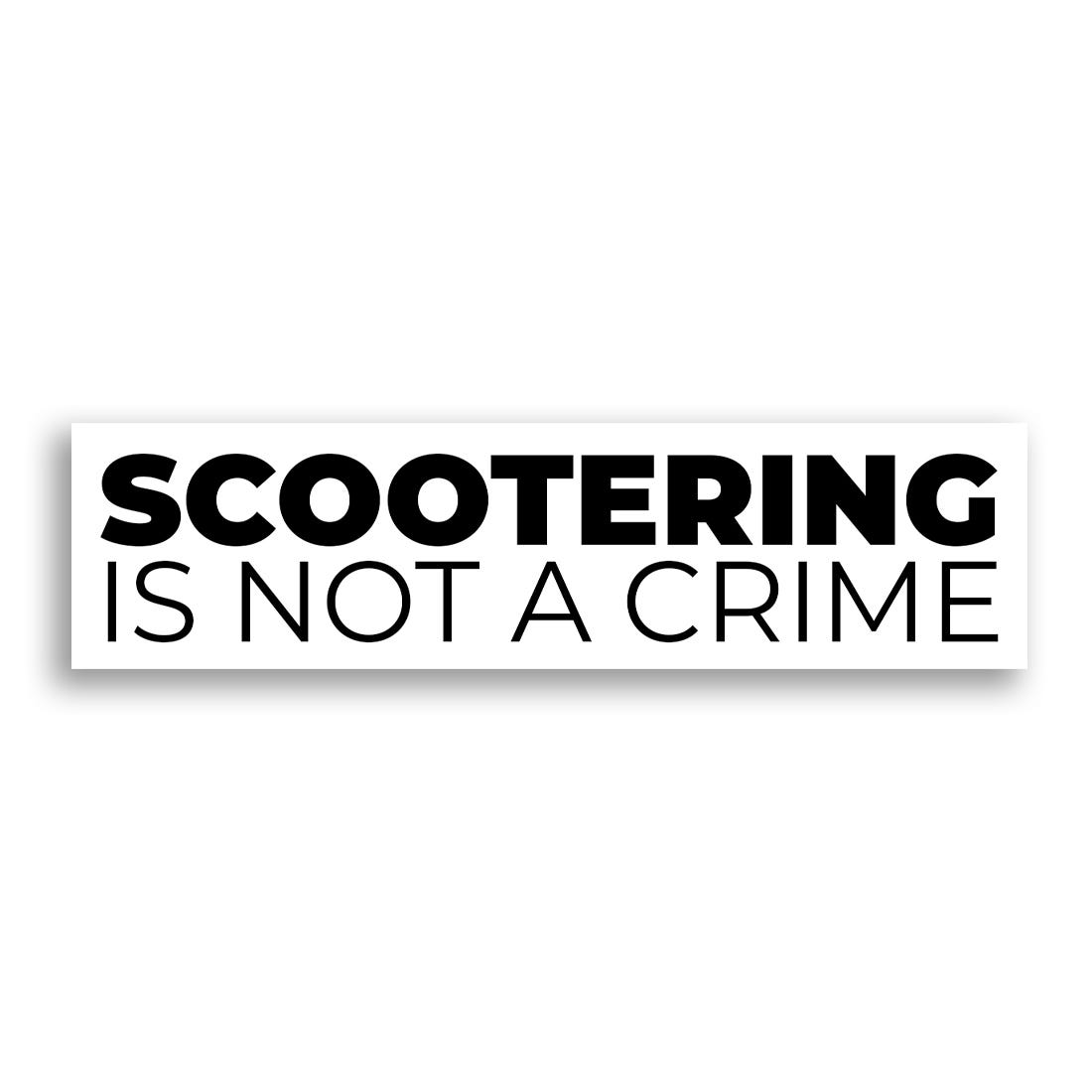 TV Scootering Is Not A Crime Bumper Sticker