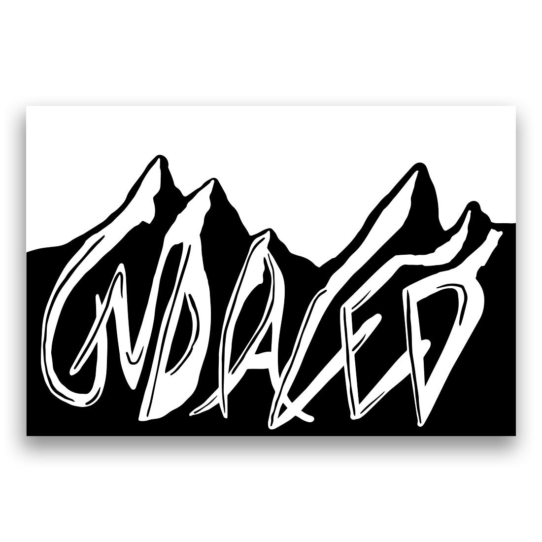 Undialed Mountain Sticker