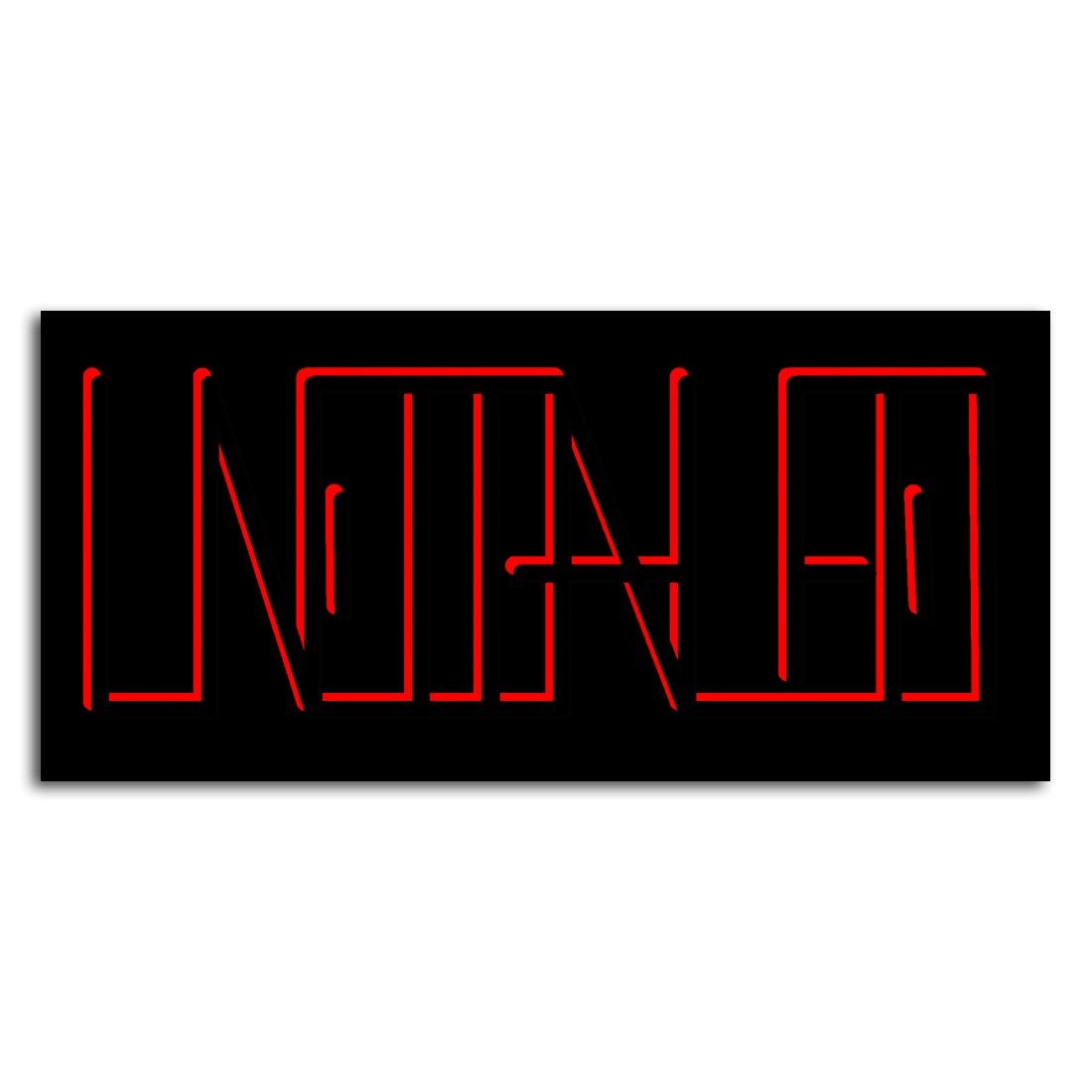 Undialed Neon Sticker